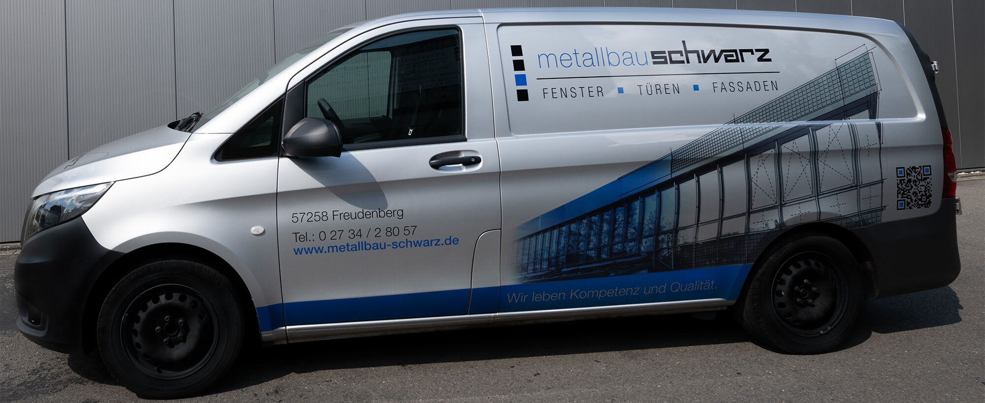 Bild vom Servicewagen der Firma Metallbau Schwarz