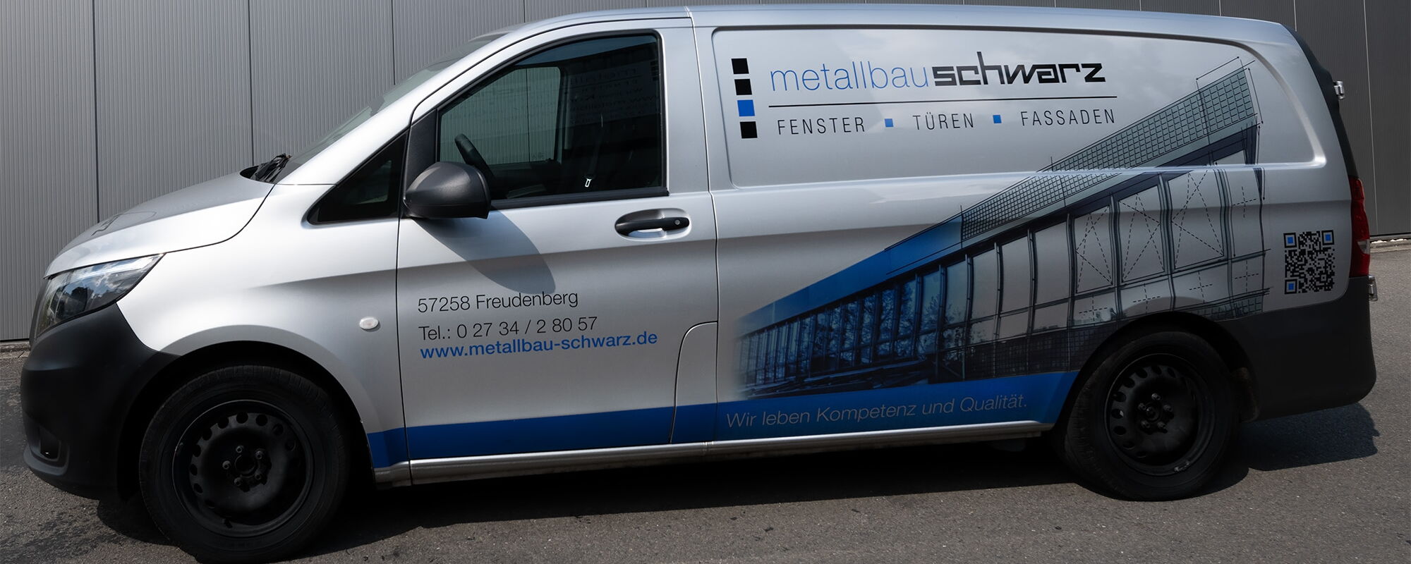 Bild vom Servicewagen der Firma Metallbau Schwarz